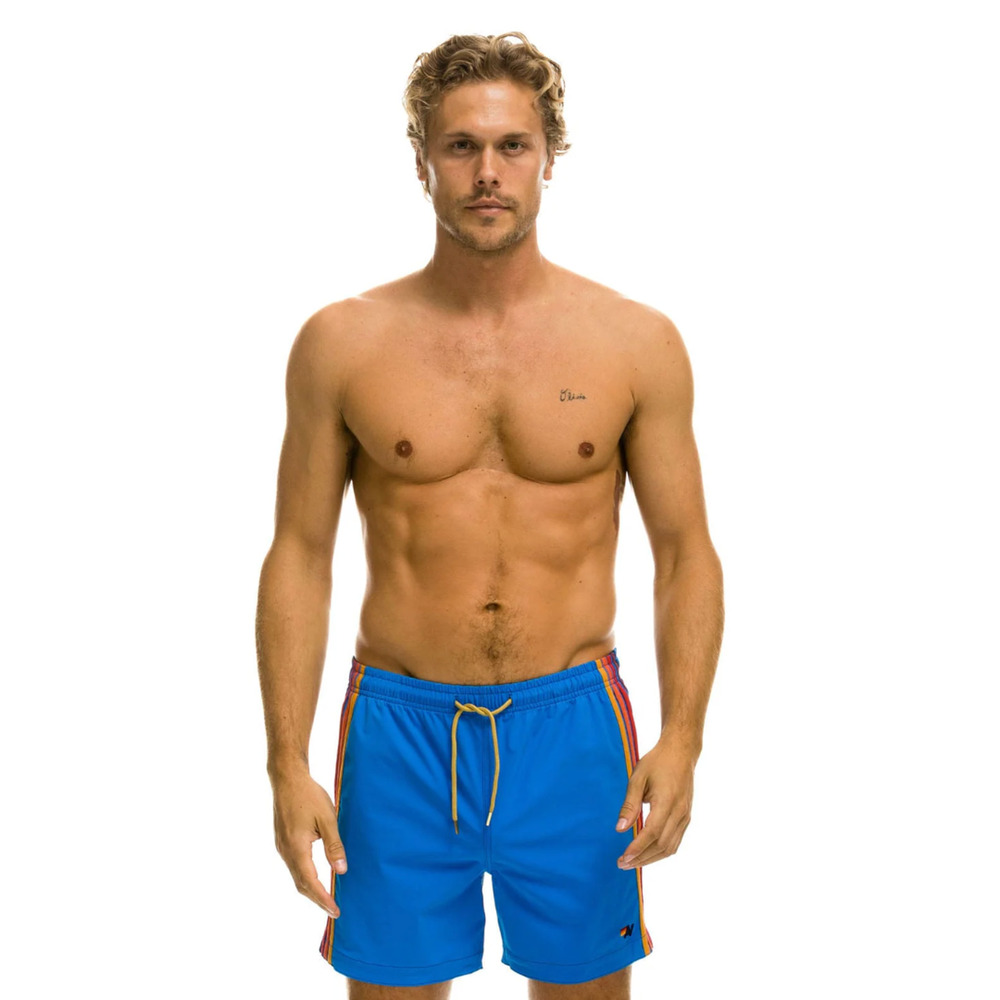 Aviator Nation Men's horizontal 5 stripe flex shorts - size 36